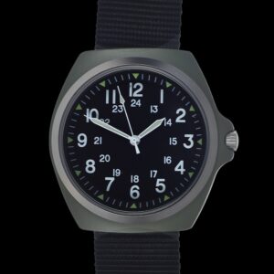 Replica MIL-W-46374C 1980s U.S pattern Military Watch  in Olive Drab on a Nylon Webbing Strap