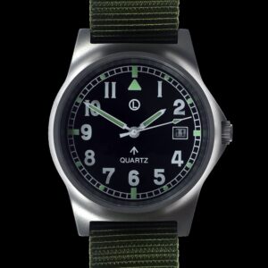 MWC G10 LM Stainless Steel Military Watch on a Olive Green NATO Strap (Sterile/Unbranded Dial)