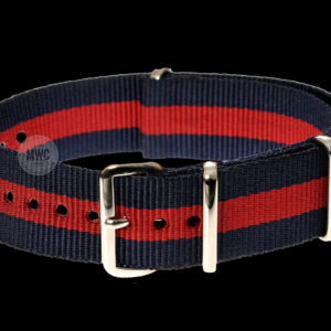 20mm Red and Navy NATO Military Watch Strap