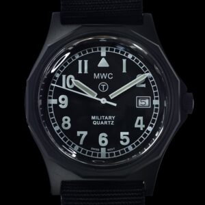 MWC G10 – Remake of the 1982 to 1999 Series Watch in Black PVD Steel with Plexiglass Crystal and Battery Hatch