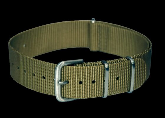 18mm Khaki NATO Webbing Strap