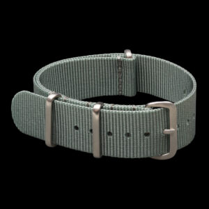 20mm Gray NATO Military Military Watch Strap with Stainless Steel Fasteners