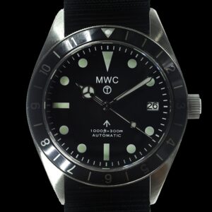 MWC Classic 1960s Pattern Automatic Dual Time Zone Divers Pattern Watch with Sapphire Crystal