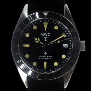 MWC Classic 1960s Pattern Dual Time Zone Automatic Divers Watch with Retro Luminous Paint and Sapphire Crystal