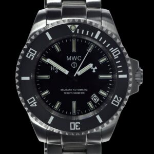 MWC 21 Jewel 300m Automatic Military Divers Watch on Bracelet with Tritium GTLS, Sapphire Crystal and Ceramic Bezel