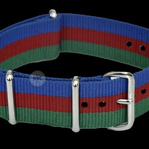 20mm “Blue, Red and Green” NATO Military Watch Strap