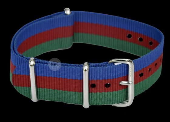 20mm “Blue, Red and Green” NATO Military Watch Strap