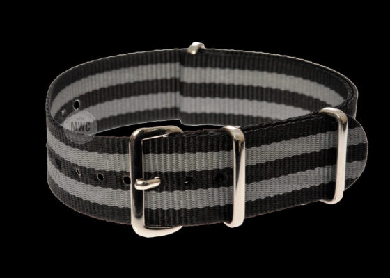 22mm “Bond” NATO Military Watch Strap with Stainless Steel Buckles