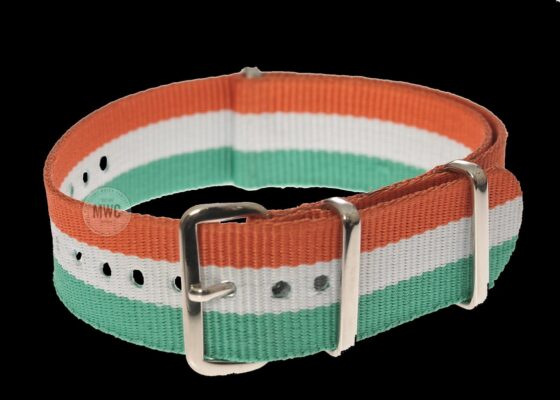 Ireland – 20mm “Orange, White and Green” NATO Military Watch Strap