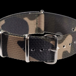 20mm Woodland Camouflage NATO Military Watch Strap