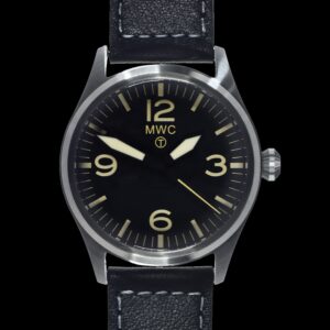 MWC Classic 40mm Stainless Steel Aviator Watch with Hybrid Movement and 100m Water Resistance