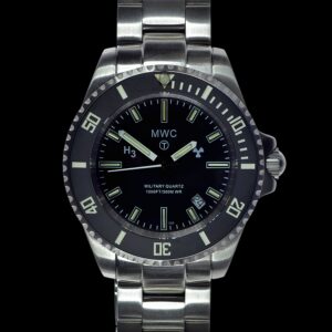 MWC 300m Military Quartz Divers Watch with Tritium GTLS and Sapphire Crystal on Matching Bracelet