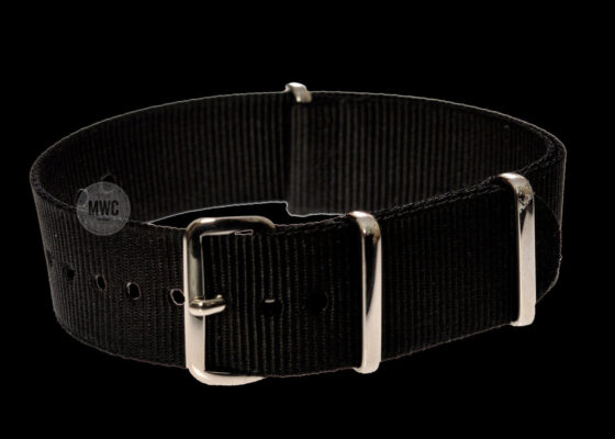 20mm Black NATO Military Watch Strap