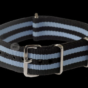 18mm “Blue and Black” NATO Military Watch Strap