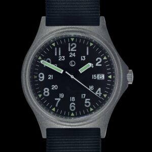 G10 100m Water resistant Military Watch with 12/24 hour dial in Stainless Steel Case with Screw Crown (Unbranded)