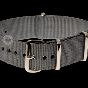 20mm Grey NATO Military Watch Strap (Slightly Longer than the Standard Strap)