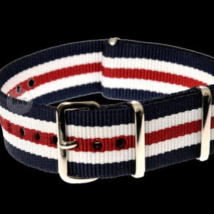 18mm Red, White and Blue NATO Military Watch Strap