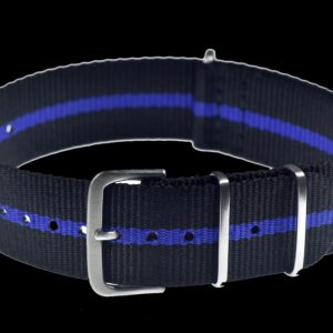 18mm “Thin Blue Line” Police Pattern Ballistic Nylon Webbing Strap