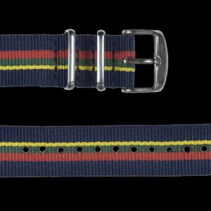 2 Piece 20mm Royal Marines NATO Military Watch Strap in Ballistic Nylon with Stainless Steel Fasteners