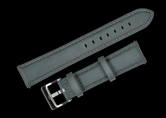 20mm Grey Sailcloth CORDURAB. Watchstrap