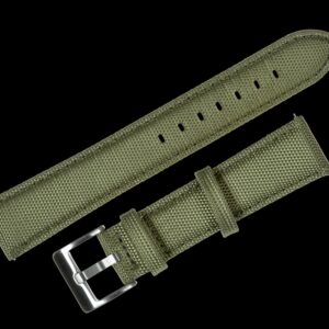 20mm Olive Green Sailcloth CORDURAB. Watchstrap