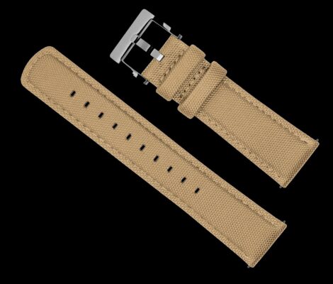 24mm Khaki Sailcloth CORDURAB. Watchstrap